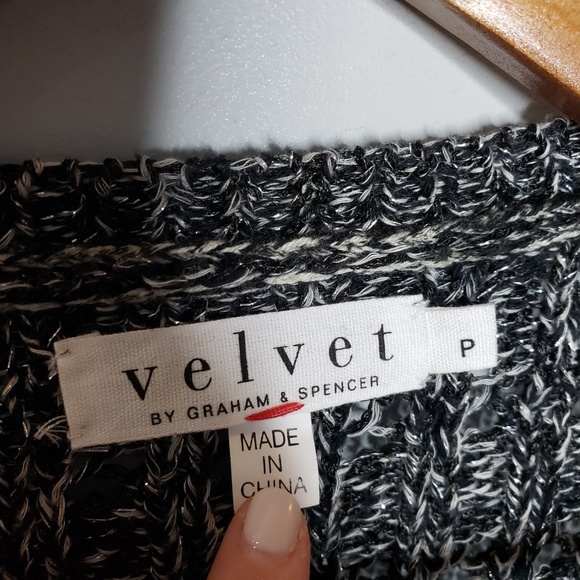 Velvet Graham & Spencer Cardi with Metallic Fibers - Picture 3 of 6